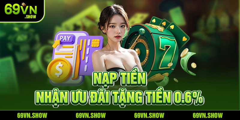 Nạp tiền nhận ưu đãi 0.6%